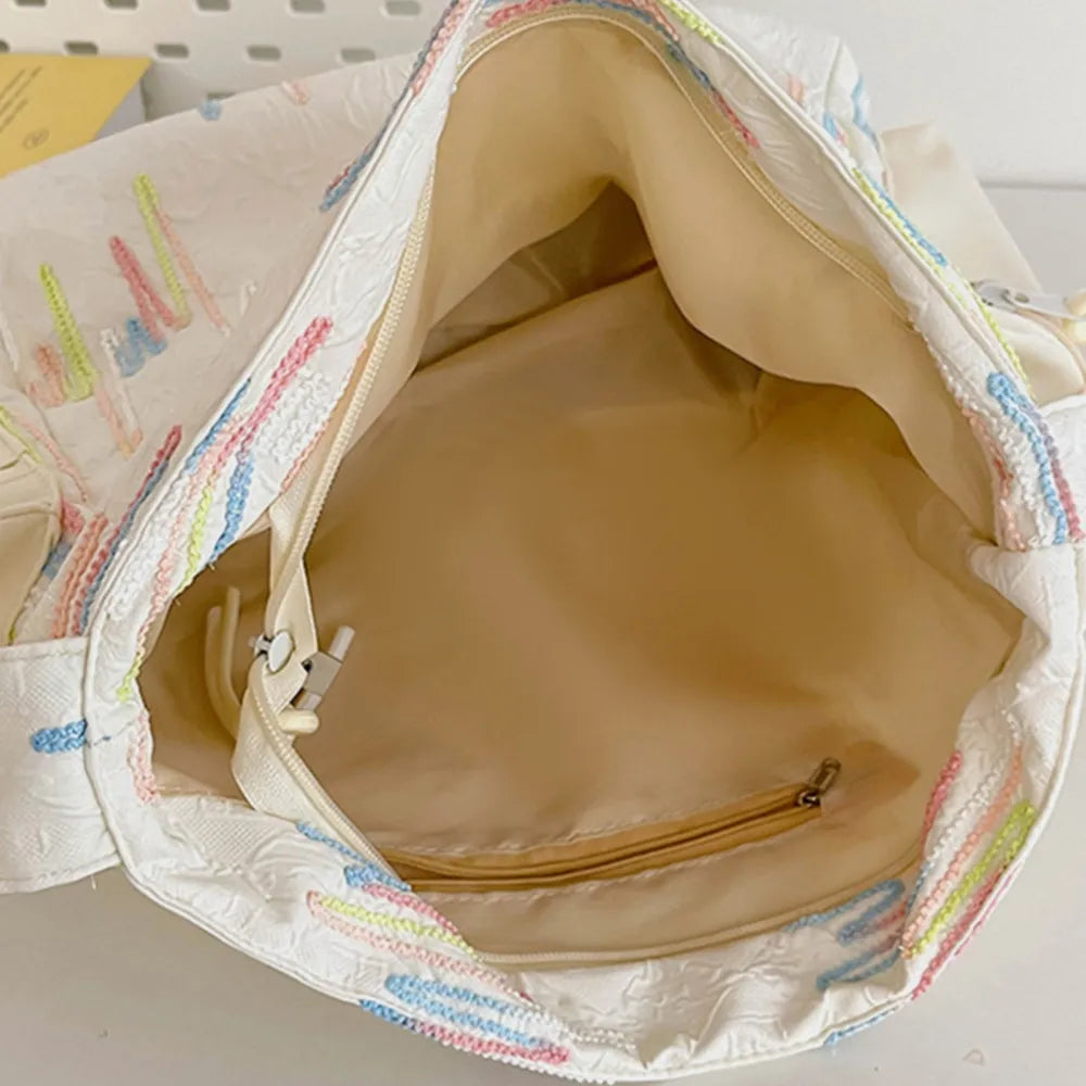 Bolsa de Ombro com Textura Contrastante – Estilo e Elegância