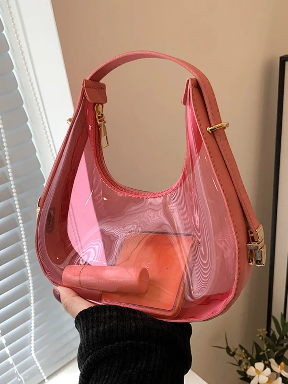 Bolsa de Ombro em PU e PVC – Estilo Moderno com Resistência Extra