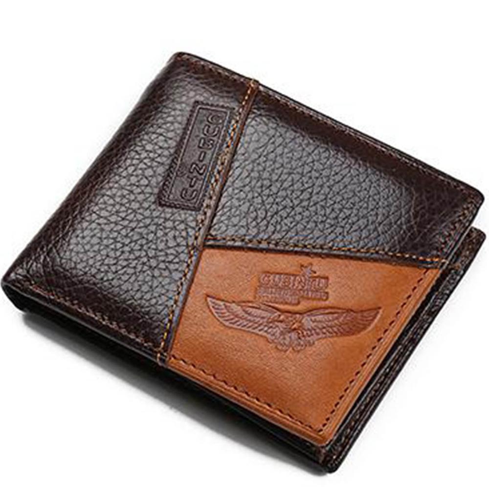Carteira Masculina em Pele Genuína – Com Fecho e Porta-Moedas
