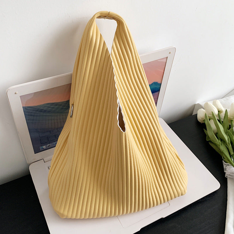 Bolsa Feminina de Verão com Riscas – Mala de Ombro Versátil