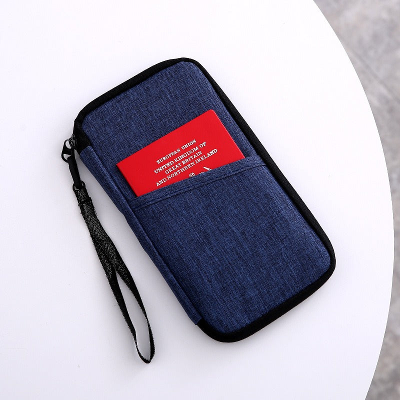 Bolsa de Viagem Porta-Passaporte com Compartimentos para Cartões – Impermeável e Compacta