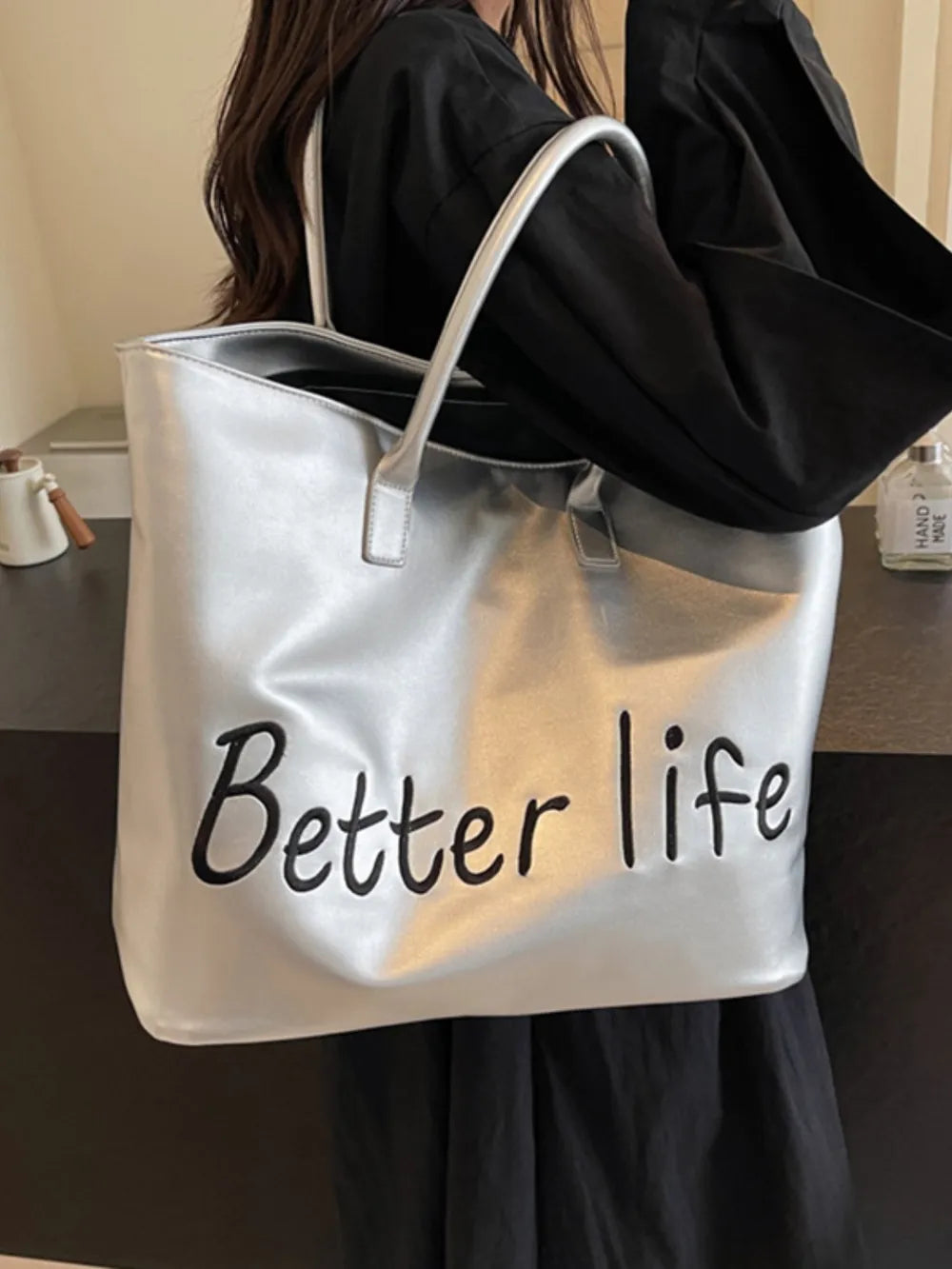 Better Life – Tote Bag em Pele Sintética com Estilo e Funcionalidade
