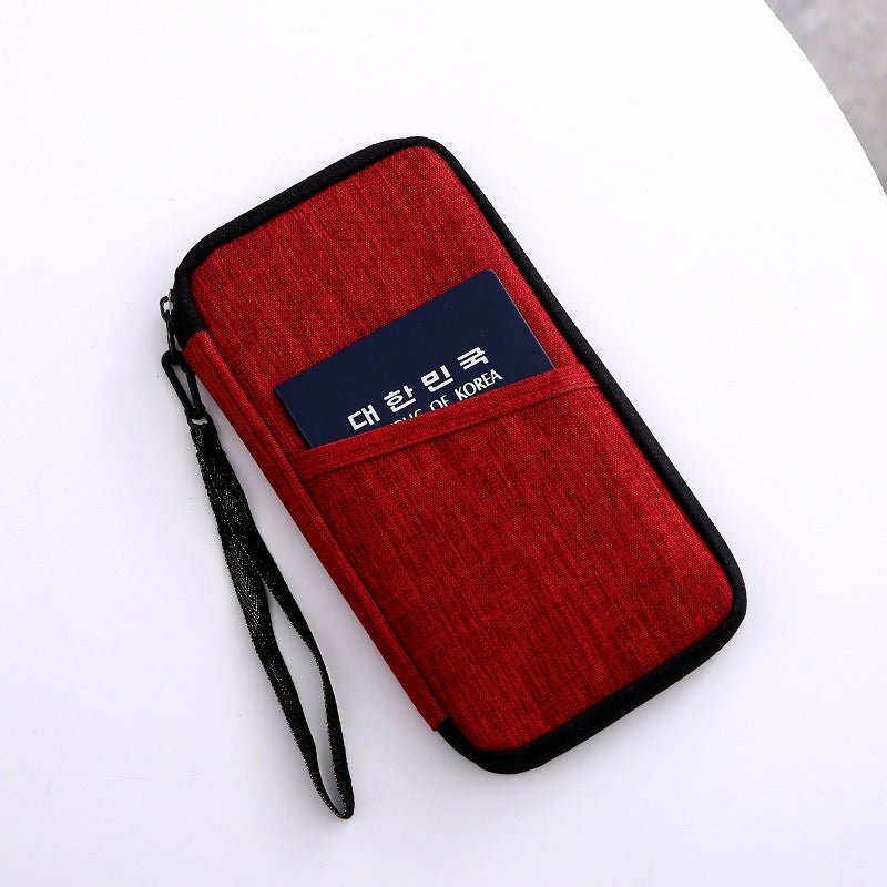 Bolsa de Viagem Porta-Passaporte com Compartimentos para Cartões – Impermeável e Compacta
