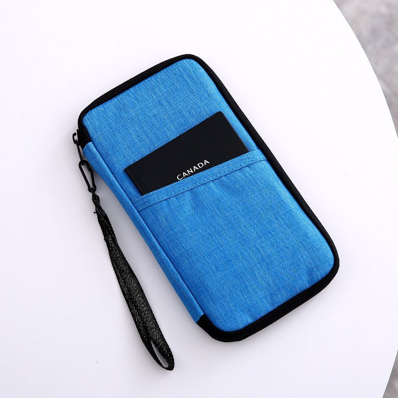 Bolsa de Viagem Porta-Passaporte com Compartimentos para Cartões – Impermeável e Compacta