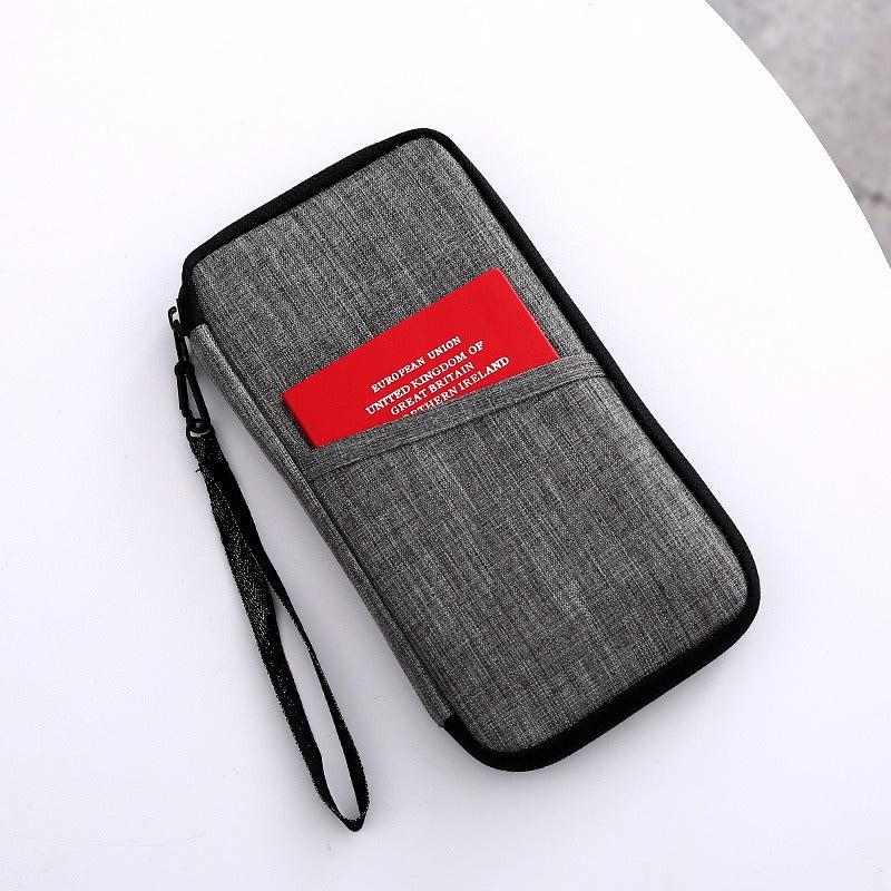 Bolsa de Viagem Porta-Passaporte com Compartimentos para Cartões – Impermeável e Compacta