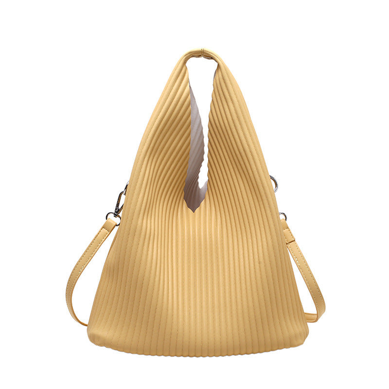Bolsa Feminina de Verão com Riscas – Mala de Ombro Versátil